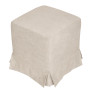 Husa taburet Cube - K08 - stofa crem