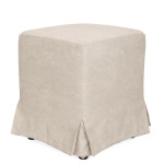 Taburet cu husa Cube H - stofa K8 - crem 