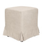 Husa taburet Cube - K08 - stofa crem