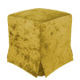 Husa taburet Cube - E51 - stofa galben