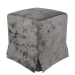 Taburet cu husa Cube H - stofa E30 - gri
