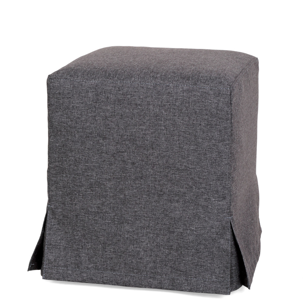 Taburet cu husa Cube H - stofa S05 - gri Taburet cu husa Cube H - stofa S05 - gri
