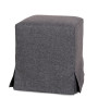 Taburet cu husa Cube H - stofa S05 - gri Taburet cu husa Cube H - stofa S05 - gri