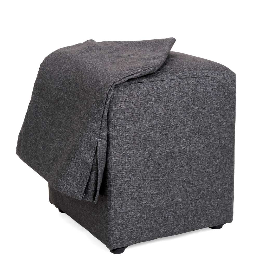 Husa taburet Cube - S05 - stofa gri Husa taburet Cube - S05 - stofa gri