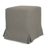 Taburet cu husa Cube H - stofa S21 - gri deschis 