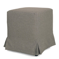 Taburet cu husa Cube H - stofa S21 - gri deschis 