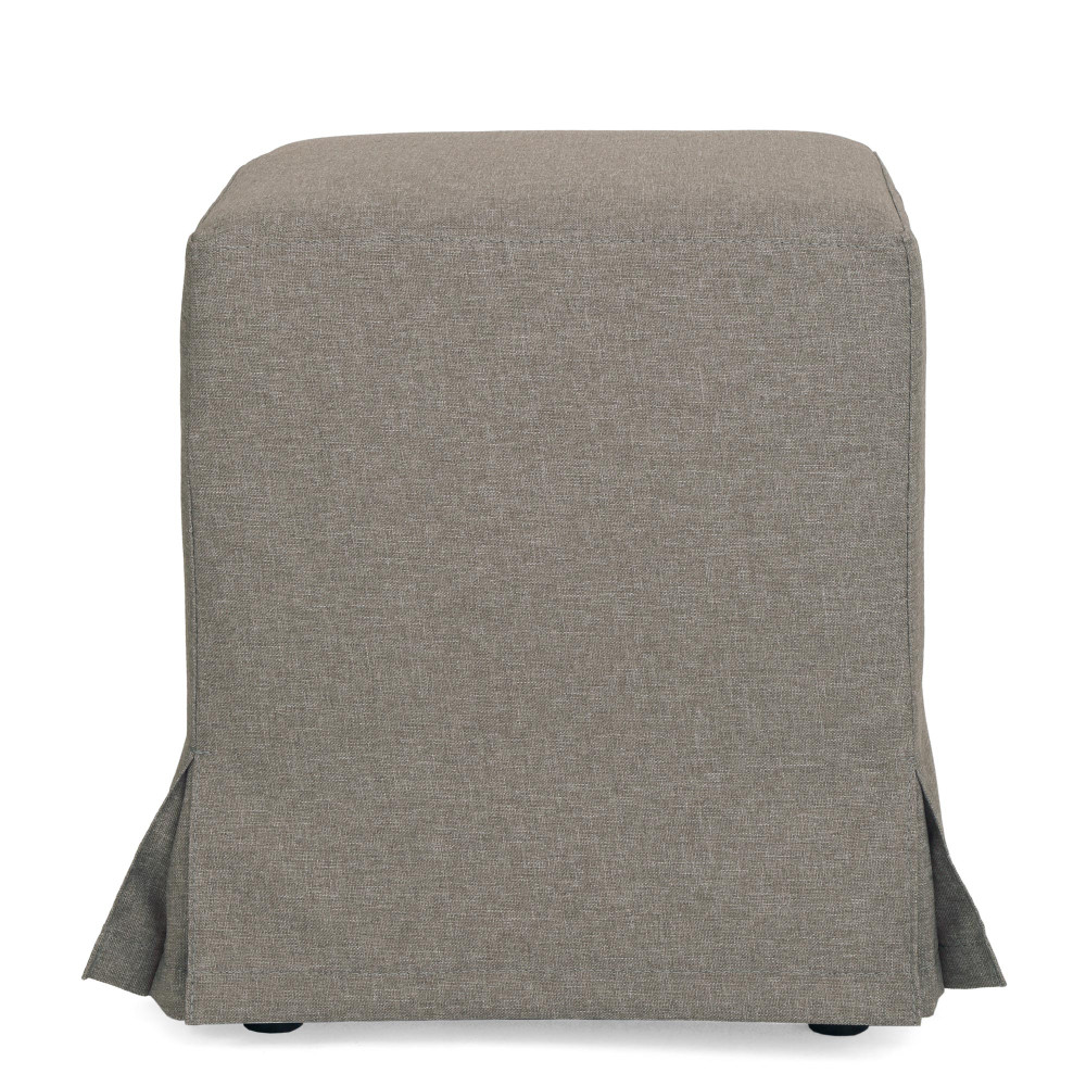Taburet cu husa Cube H - stofa S21 - gri deschis 