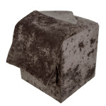 Husa taburet Cube - E60 - stofa maro