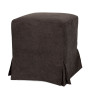 Taburet cu husa Cube H - stofa K7 - maro 