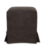 Taburet cu husa Cube H - stofa K7 - maro 