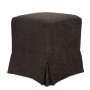 Taburet cu husa Cube H - stofa K7 - maro 