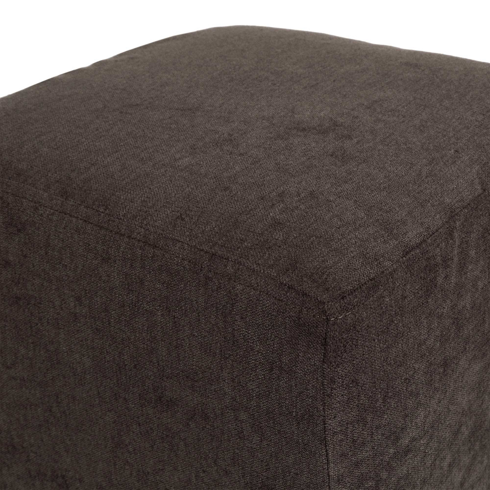 Taburet cu husa Cube H - stofa K7 - maro 
