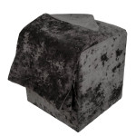 Husa taburet Cube - E01 - stofa negru