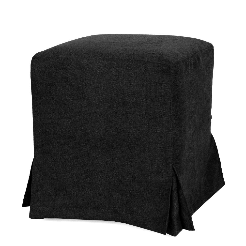 Husa taburet Cube - K06 - stofa negru Husa taburet Cube - K06 - stofa negru