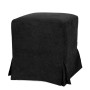 Husa taburet Cube - K06 - stofa negru Husa taburet Cube - K06 - stofa negru