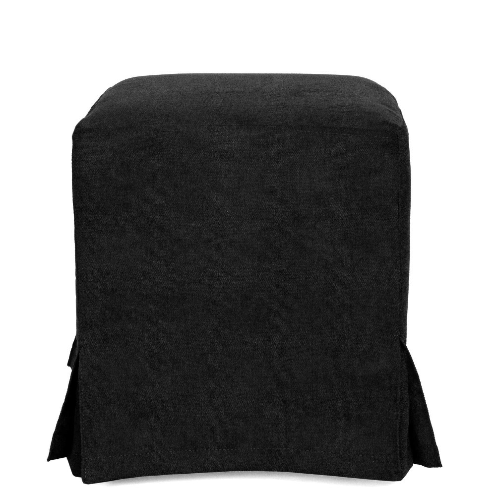 Husa taburet Cube - K06 - stofa negru Husa taburet Cube - K06 - stofa negru