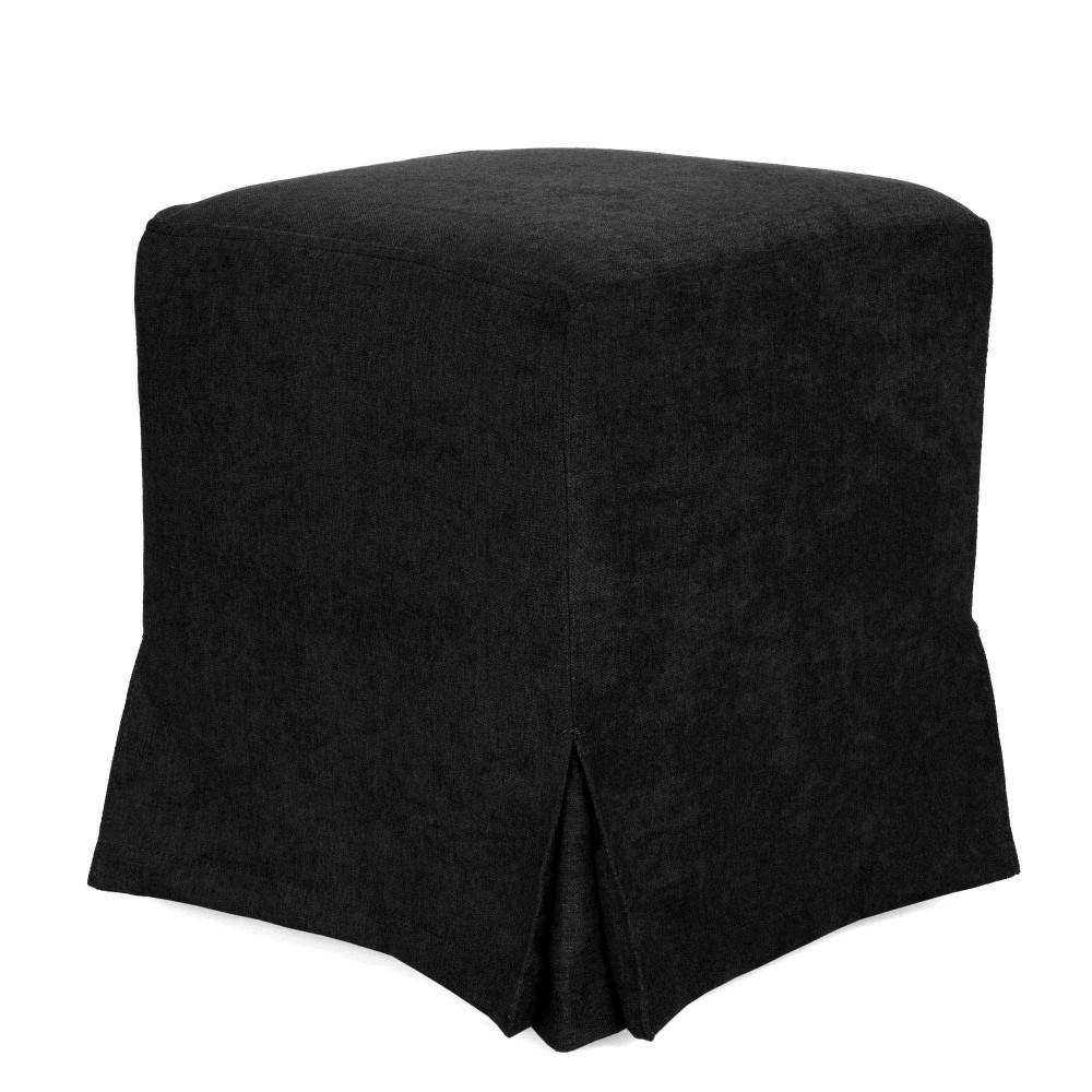 Husa taburet Cube - K06 - stofa negru Husa taburet Cube - K06 - stofa negru