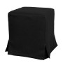 Taburet cu husa Cube H - stofa S14, negru Taburet cu husa Cube H - stofa S14, negru