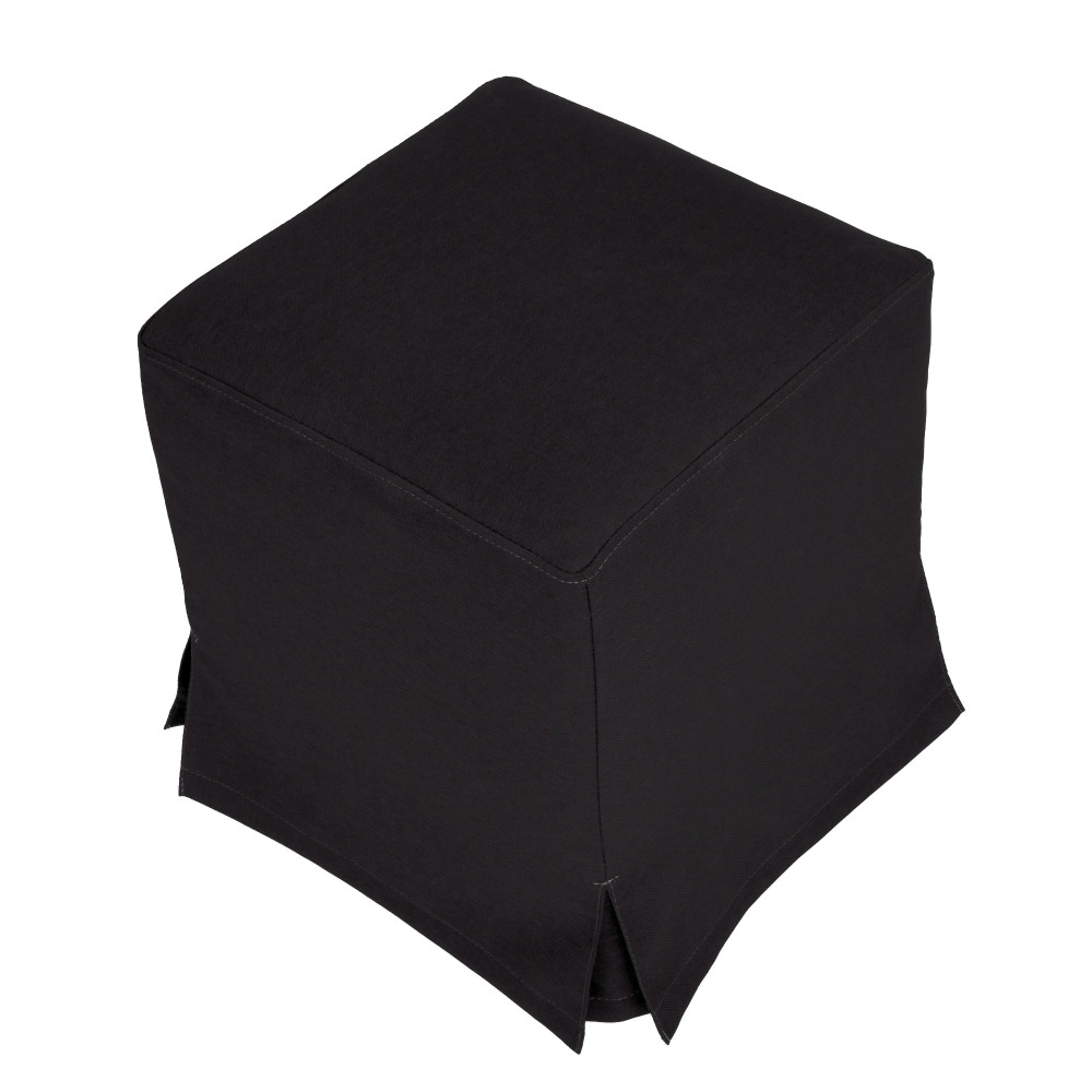 Husa taburet Cube - S14 - stofa neagra Husa taburet Cube - S14 - stofa neagra