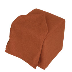 Husa taburet Cube - S25 - stofa portocalie