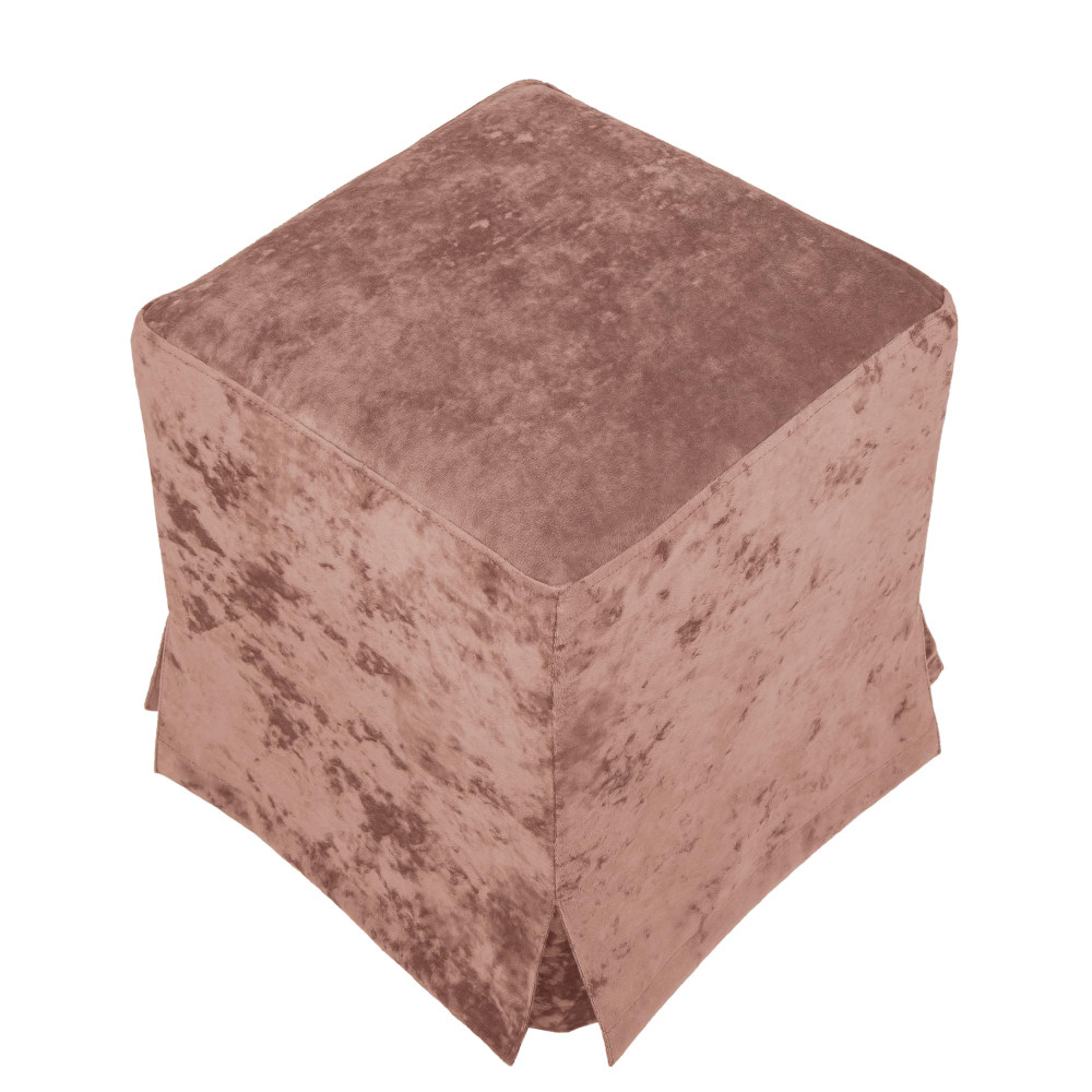 Husa taburet Cube - E45 - stofa roz Husa taburet Cube - E45 - stofa roz