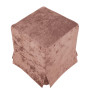 Husa taburet Cube - E45 - stofa roz Husa taburet Cube - E45 - stofa roz