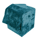 Husa taburet Cube - E22 - stofa turcoaz