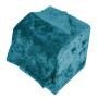 Taburet cu husa Cube H - stofa E22 - turcoaz Taburet cu husa Cube H - stofa E22 - turcoaz