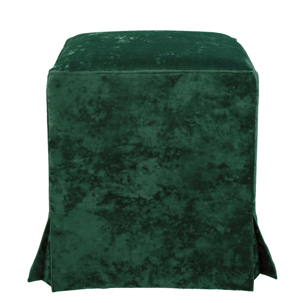Taburet cu husa Cube H - stofa E57 - verde Taburet cu husa Cube H - stofa E57 - verde