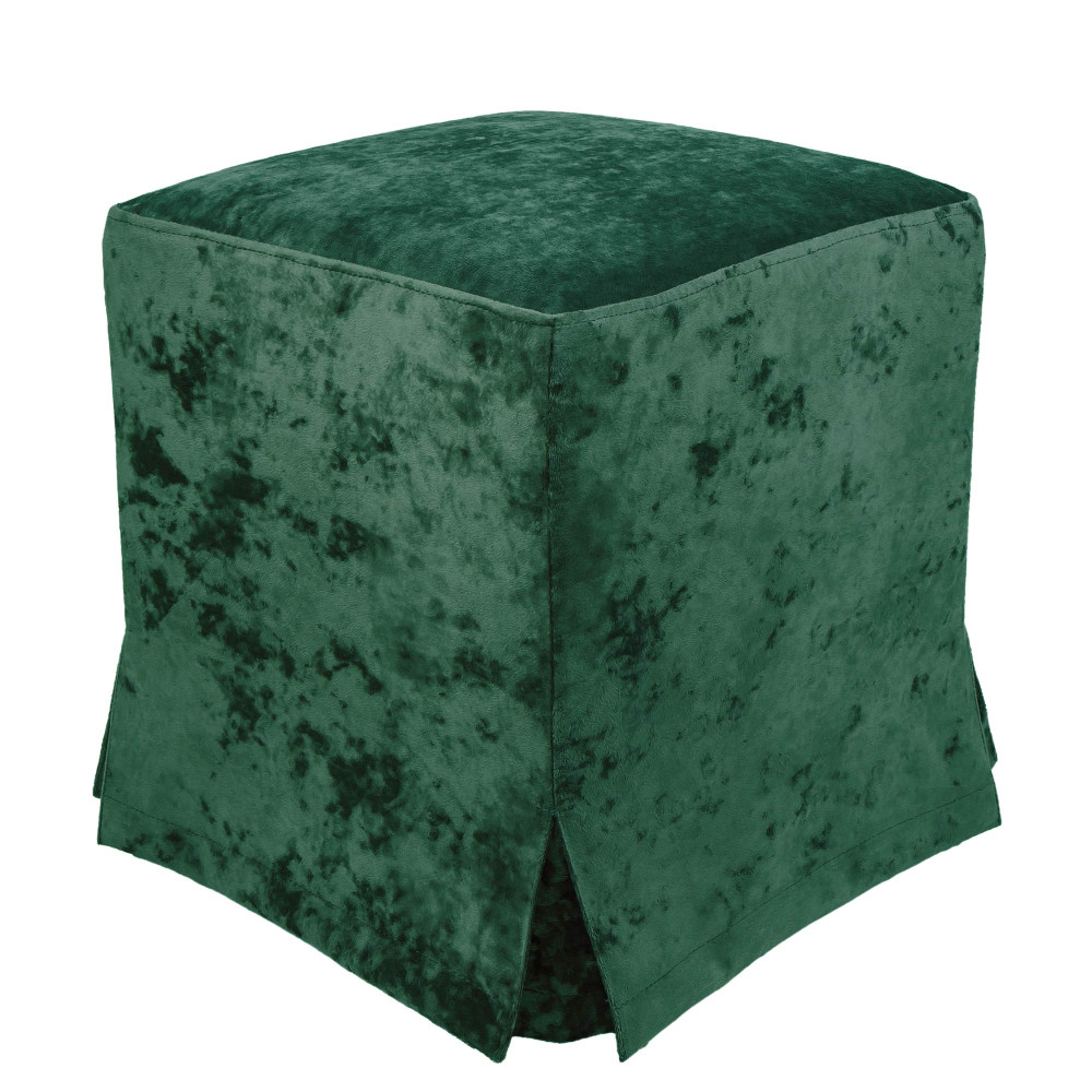 Taburet cu husa Cube H - stofa E57 - verde Taburet cu husa Cube H - stofa E57 - verde