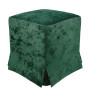 Taburet cu husa Cube H - stofa E57 - verde Taburet cu husa Cube H - stofa E57 - verde