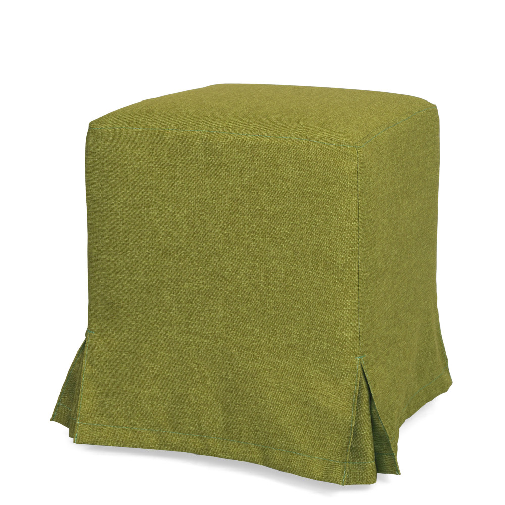 Taburet cu husa Cube H - stofa S22 - verde Taburet cu husa Cube H - stofa S22 - verde
