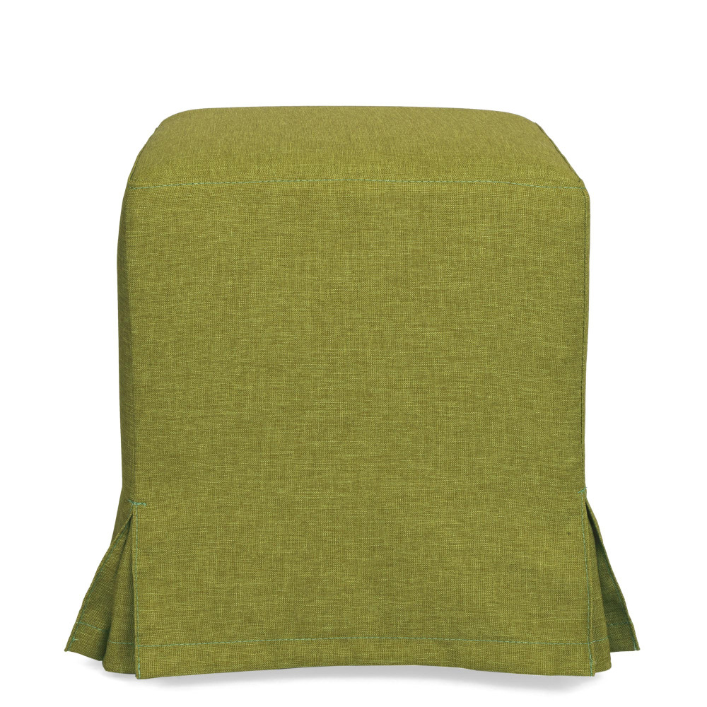 Taburet cu husa Cube H - stofa S22 - verde Taburet cu husa Cube H - stofa S22 - verde