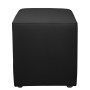 Taburet Cube - imitatie piele POLY - negru Taburet Cube - imitatie piele POLY - negru
