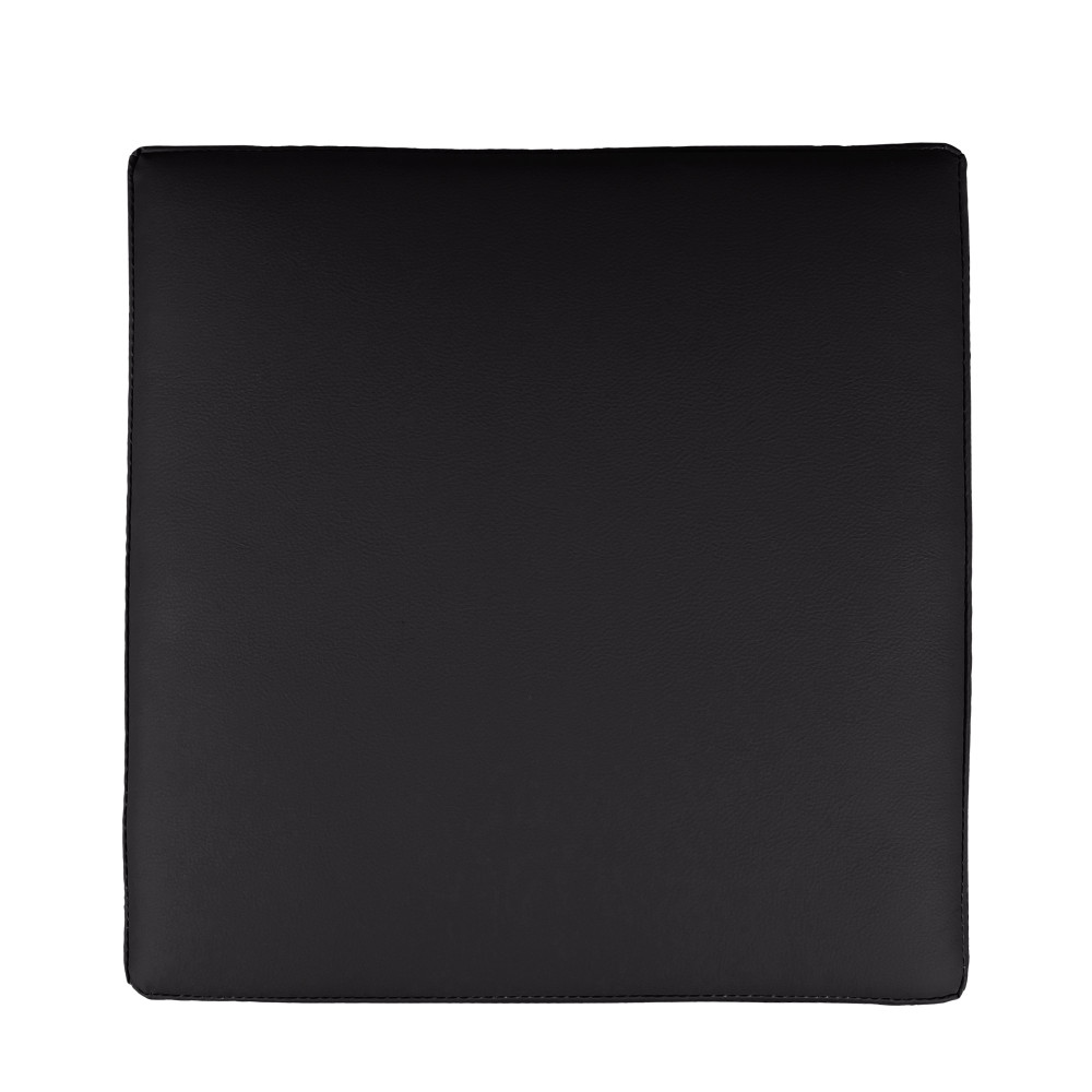 Taburet Cube - imitatie piele POLY - negru Taburet Cube - imitatie piele POLY - negru