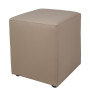 Taburet Cube - imitatie piele POLY - taupe Taburet Cube - imitatie piele POLY - taupe
