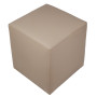 Taburet Cube - imitatie piele POLY - taupe Taburet Cube - imitatie piele POLY - taupe