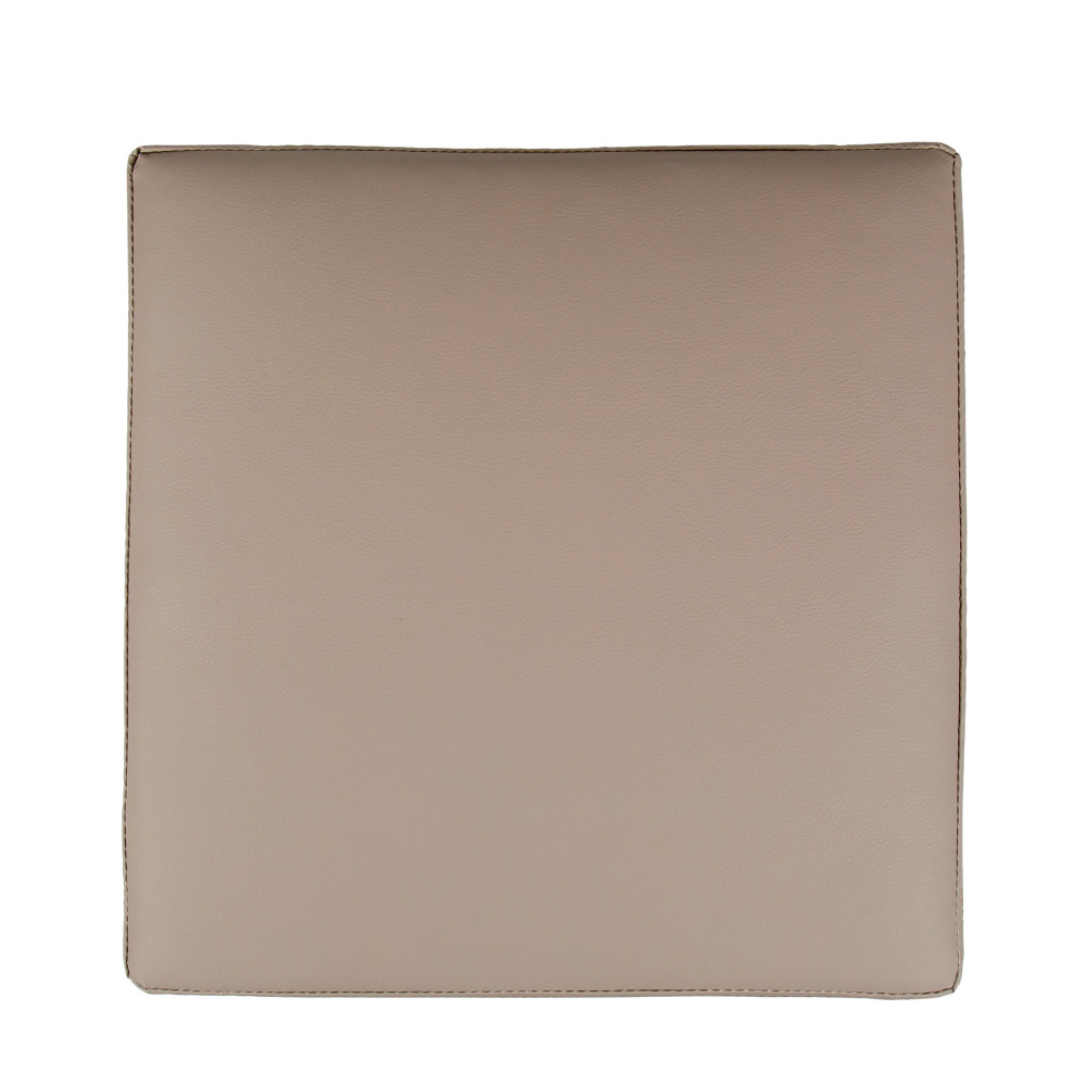 Taburet Cube - imitatie piele POLY - taupe Taburet Cube - imitatie piele POLY - taupe