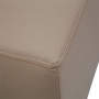Taburet Cube - imitatie piele POLY - taupe Taburet Cube - imitatie piele POLY - taupe