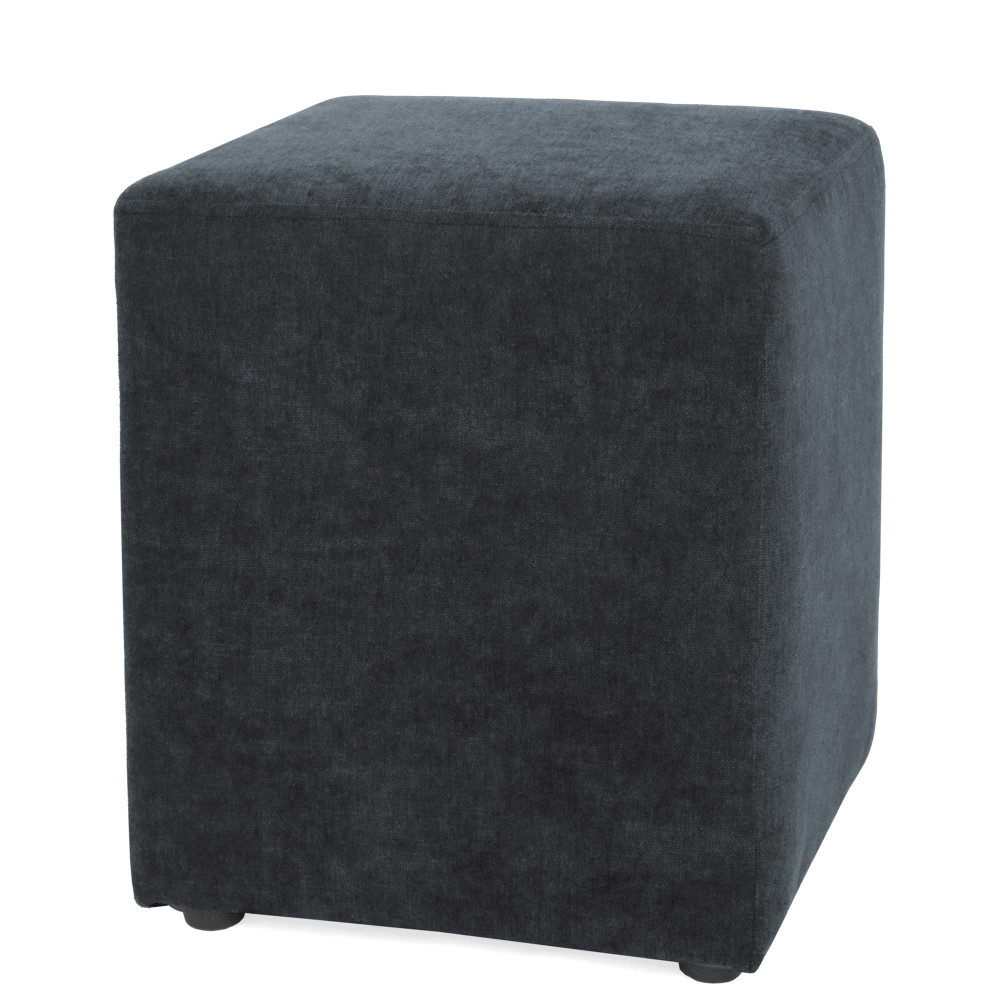 Taburet Cube - stofa K17 - albastru Taburet Cube - stofa K17 - albastru