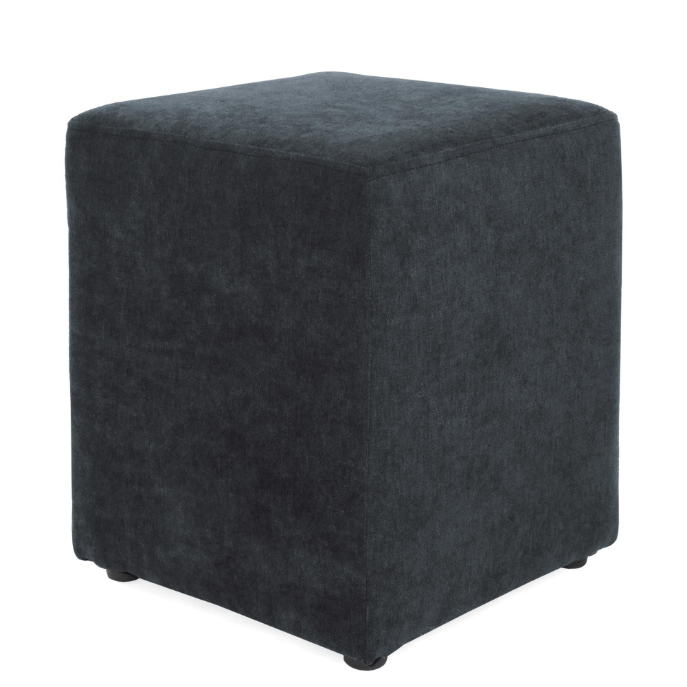 Taburet Cube - stofa K17 - albastru Taburet Cube - stofa K17 - albastru