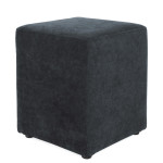 Taburet Cube - stofa K17 - albastru