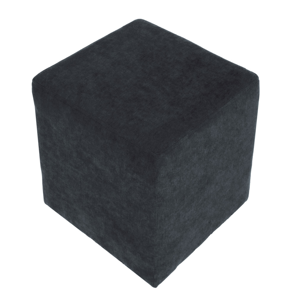 Taburet Cube - stofa K17 - albastru Taburet Cube - stofa K17 - albastru