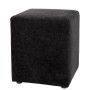 Taburet Cube - stofa K6 - negru