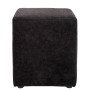 Taburet Cube - stofa K6 - negru