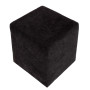 Taburet Cube - stofa K6 - negru
