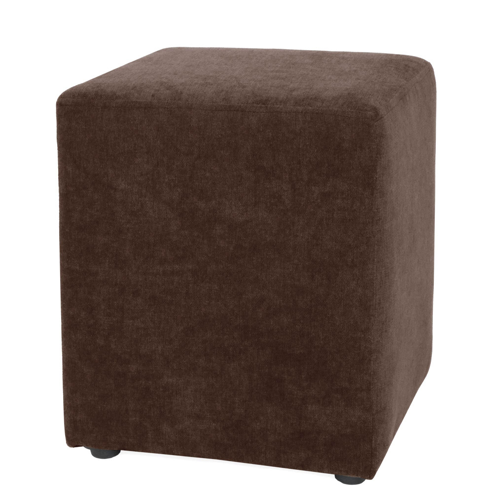 Taburet Cube - stofa K7 - maro Taburet Cube - stofa K7 - maro