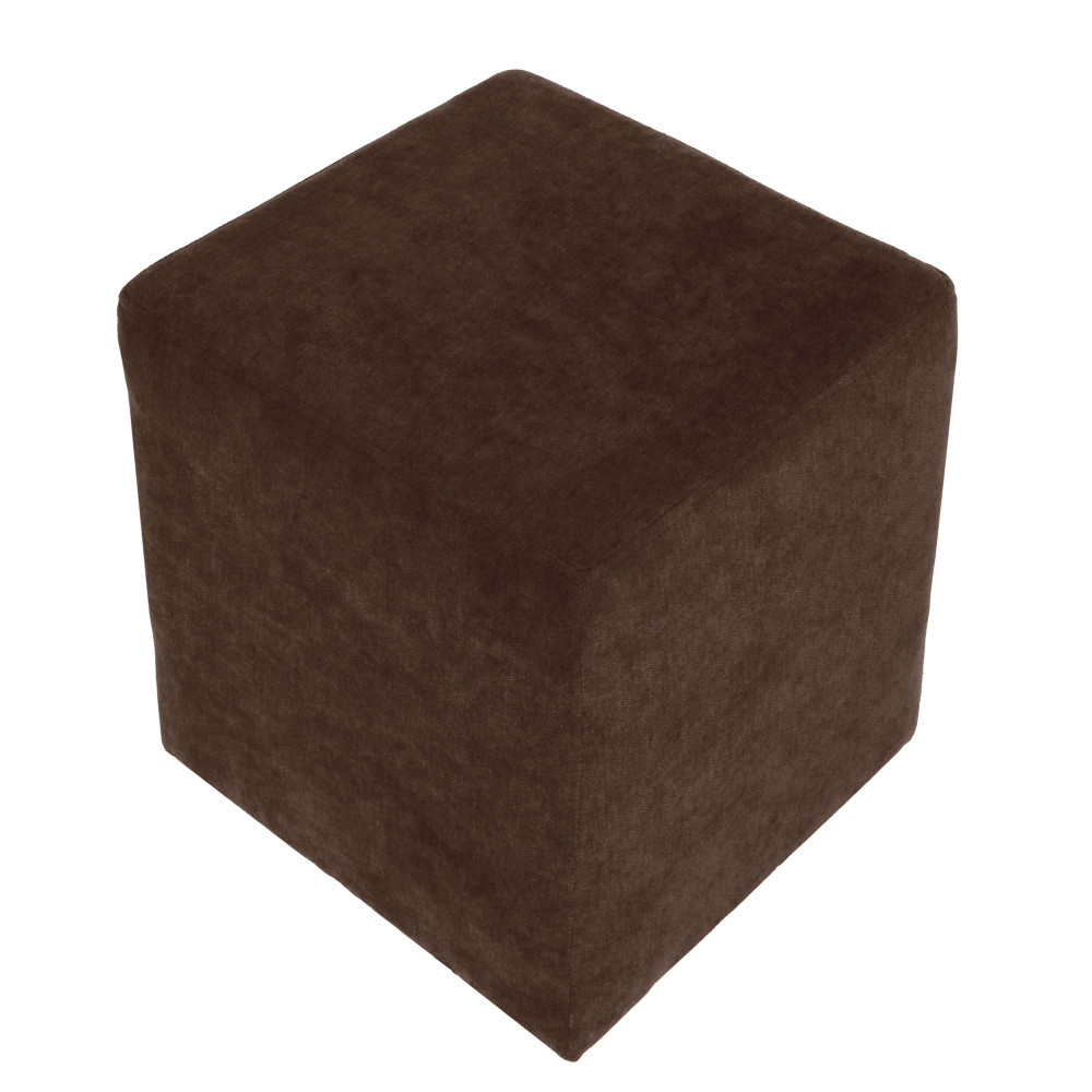 Taburet Cube - stofa K7 - maro Taburet Cube - stofa K7 - maro