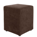 Taburet Cube - stofa K7 - maro