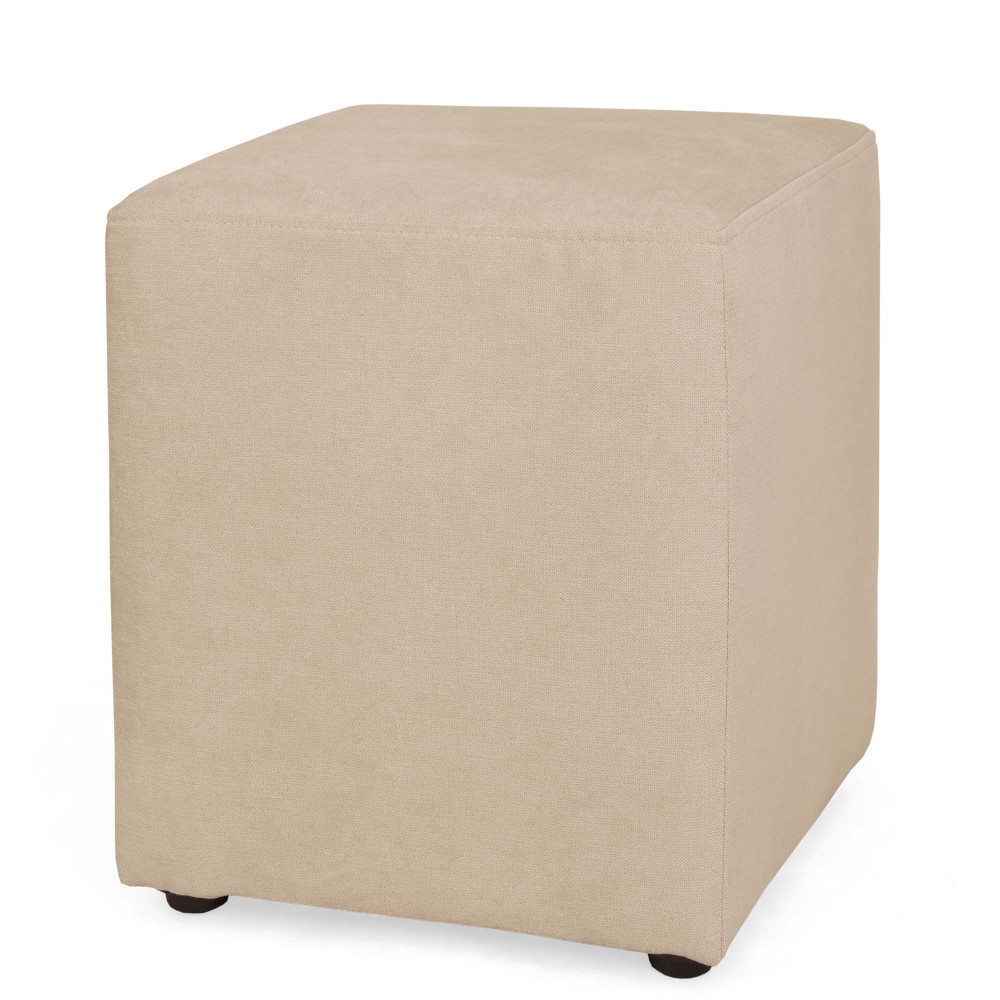Taburet Cube - stofa K8 - crem Taburet Cube - stofa K8 - crem
